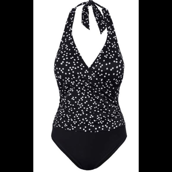 VENUS - Wrap Front Halter One-Piece - Picture 2 of 5